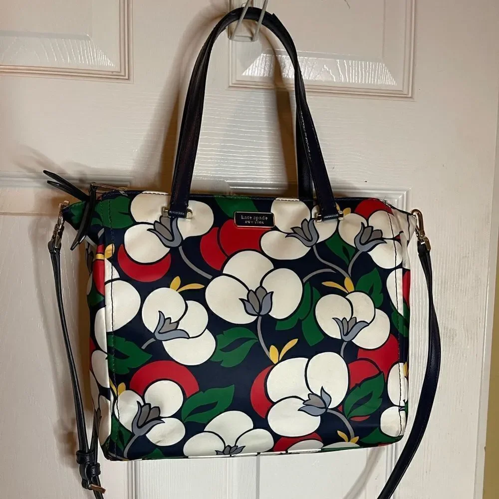Kate Spade Dawn Breeze multi color Nylon  Medium Satchel/Shoulder bag .